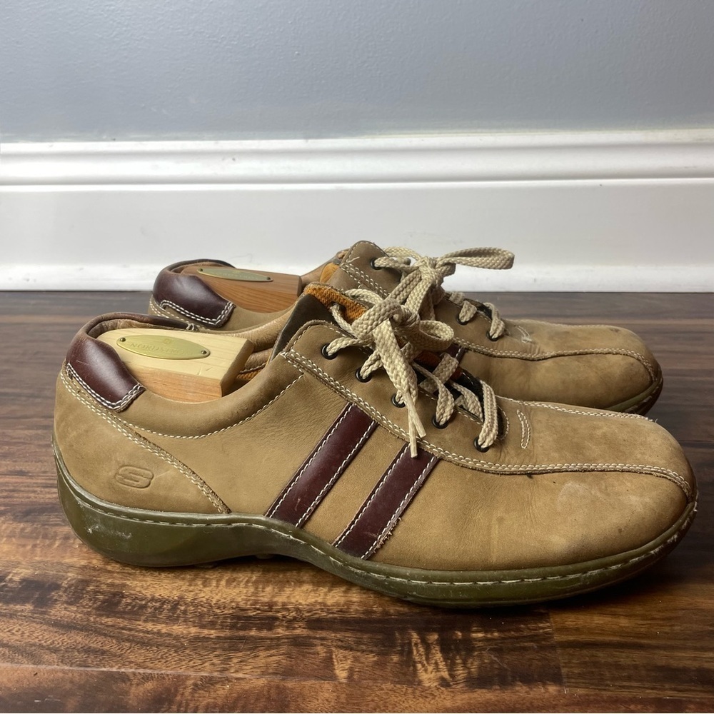 Skechers Brown Suede Textured Sole Men's Size 10 - Picture 9 of 13